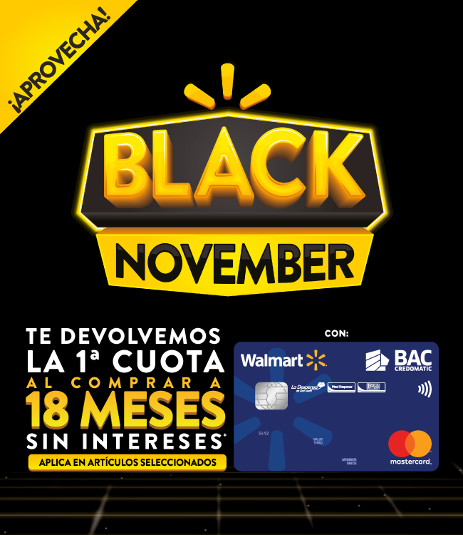 imagen de promocion de black november de El Salvador