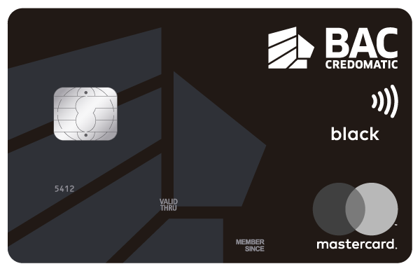 Tarjeta Acumula Puntos BAC Credomatic Black MasterCard