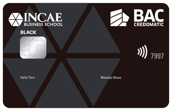 Tarjeta de Crédito INCAE Black BAC Credomatic