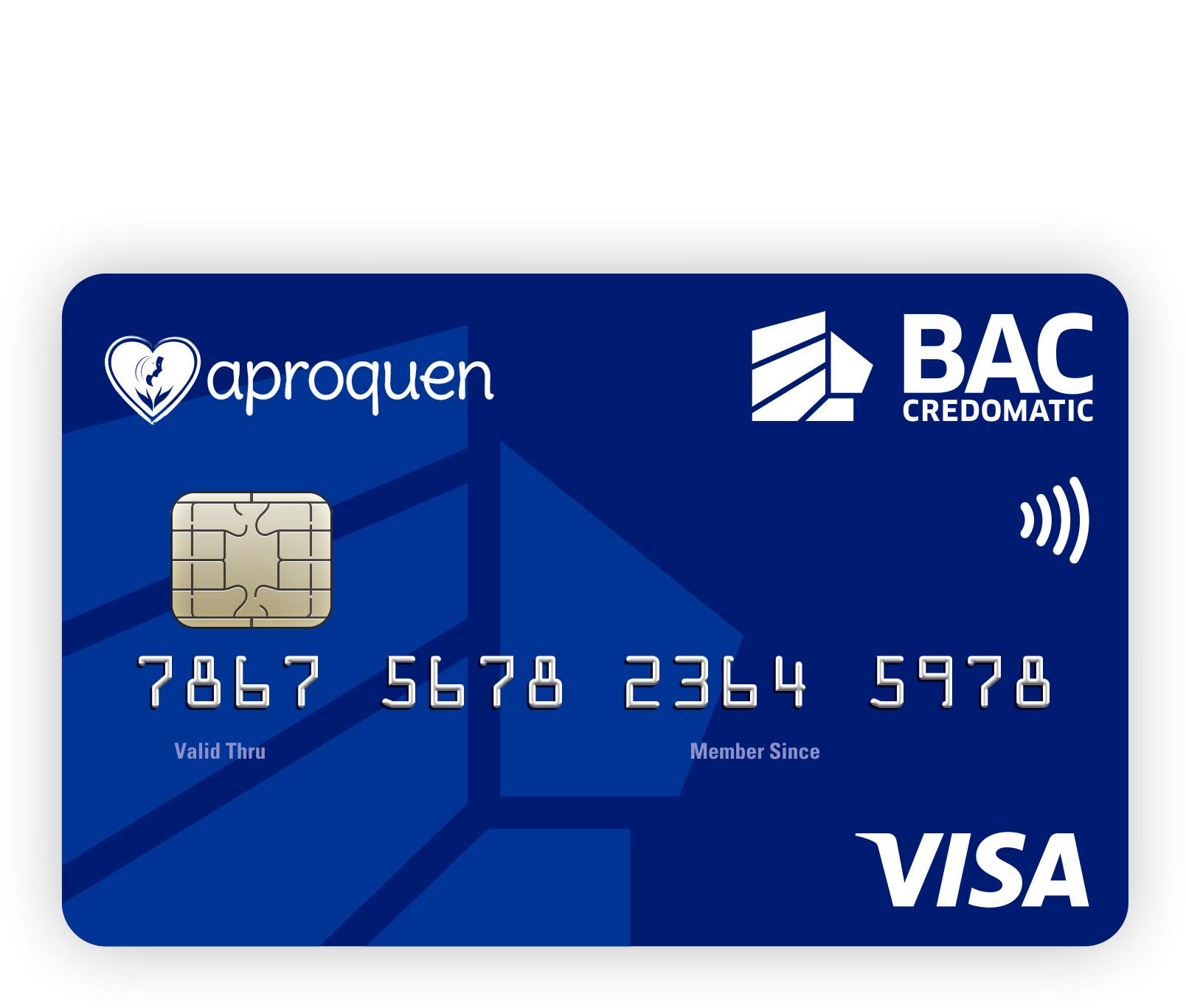 Tarjeta de Crédito Aproquen Clásica Azul BAC Credomatic