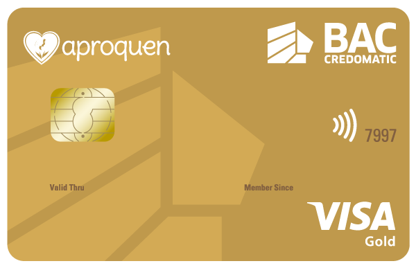 Tarjeta de Crédito Aproquen Gold BAC Credomatic